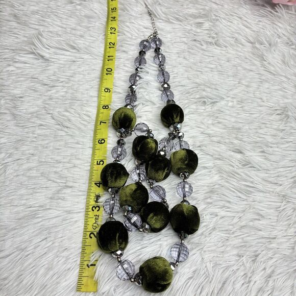 Plunder Design "Evergreen" Necklace Women’s Jewelry Velvet Holiday - Picture 6 of 8